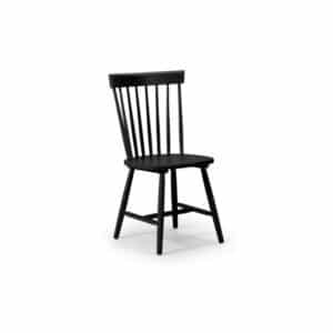 Torino Black Chair Retro Style Tapered Legs