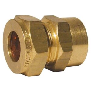 AG Brass Female Stud Coupling 10mm x 1/4" BSP
