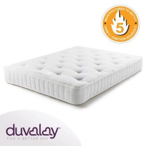Duvalay Silver Double Mattress 6'3" x 4' x 9" (190cm x 122cm x 22cm)