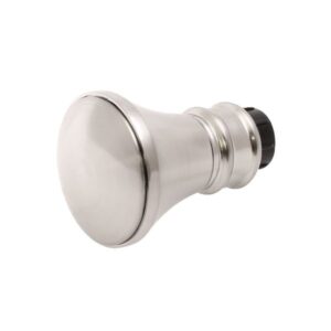 28mm Satin Silver Trumpet Finial