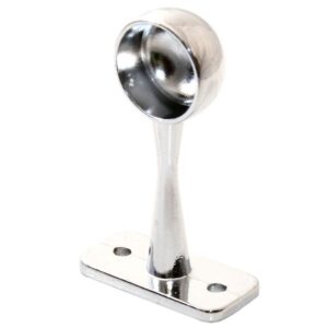 AG Chrome End Support for Wardrobe Rail Pk10