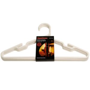 SupaHome White Plastic Coat Hangers