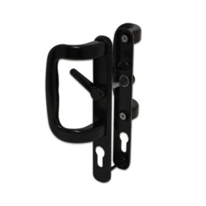 AG Sliding Inline Patio Door Handles XL Locking with Keyhole Black