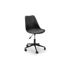 Erika Office Chair Black Polypropylene Seat with PU Cushion