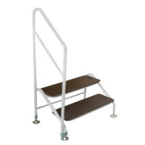 AG Freestanding 2 Tread Step with White Plascoat 571 Finish