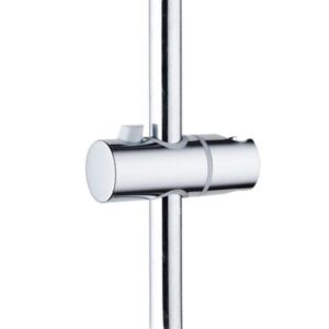 Shower Head Height Adjuster with Push Button Lock for 25mm Rails