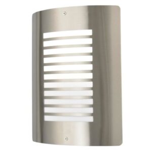 Panel Slat Wall Lantern in Stainless Steel