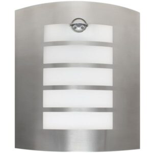 LED Outdoor Chrome Light with PIR