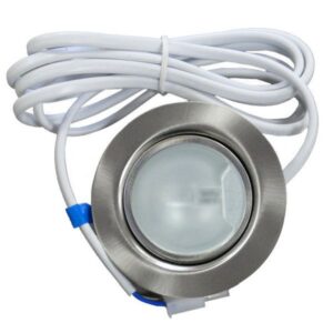 Recessed Cabinet Light Matt Chrome 70mm
