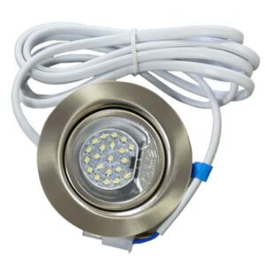Recessed Cabinet Light LED Matt Chrome 70mm