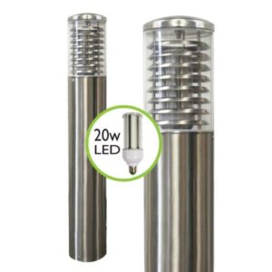 Stelled Bollard Light Mains Powered Surface Mount 0.8m