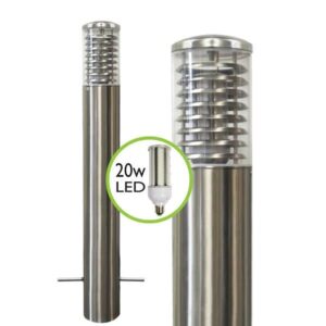 Stelled Bollard Light Mains Powered Root Mount 0.8m