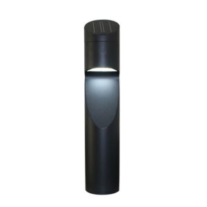 Eccentrica Black Angled Solar Pedestal Light Warm White