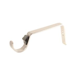 28mm Satin Silver Quick Lock Push Fit 2 Hole Bracket